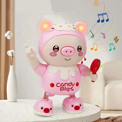 Cute Pink Piggy Figurine