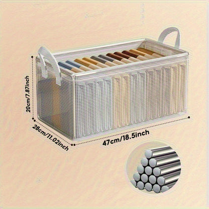 Compact Collapsible Storage Containers for Clothes and Books