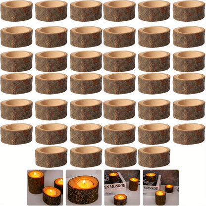 Warm Wood Candle Holders for Home Decor