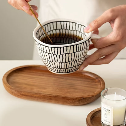 Stylish Wooden Serving Tray