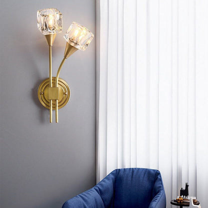 Elegant Double Blossom Wall Lamp - Fesara