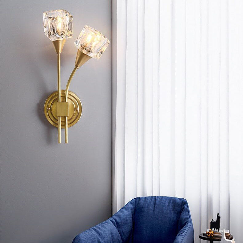 Elegant Double Blossom Wall Lamp
