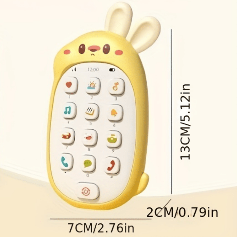 Baby's First Phone Toy with Music and Teether