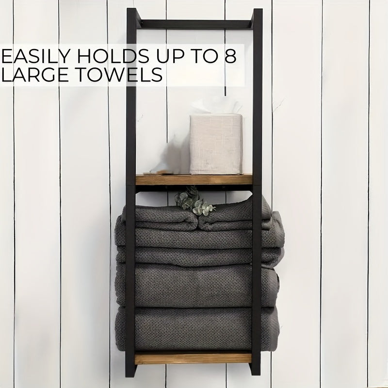 Compact Bathroom Towel Holder