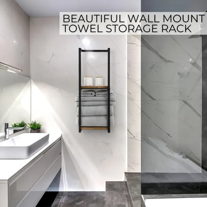 Compact Bathroom Towel Holder