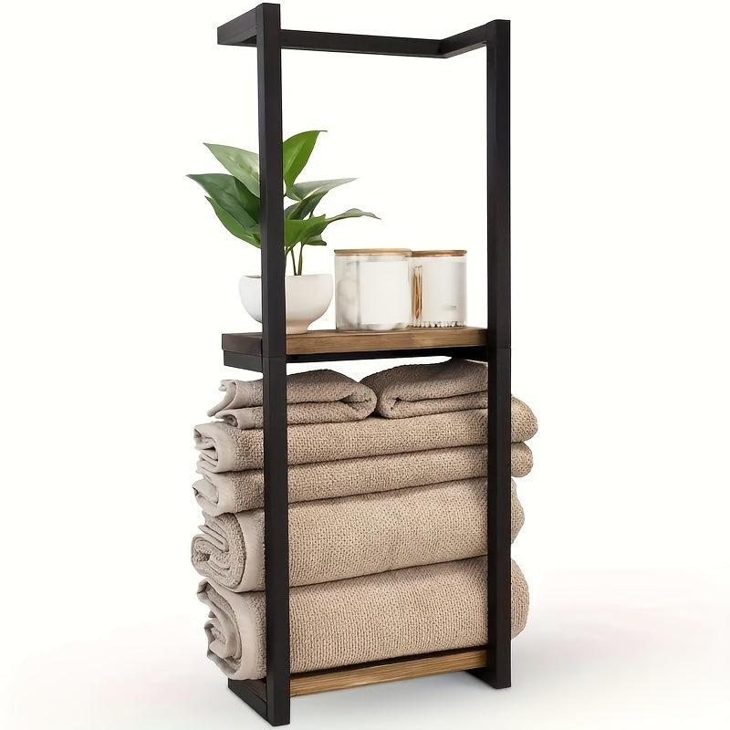 Compact Bathroom Towel Holder