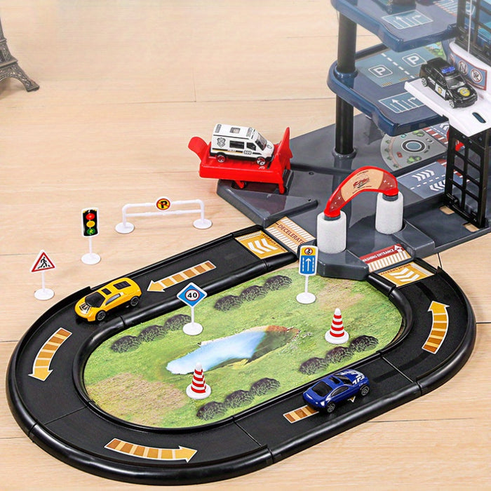 Ultimate 3D Fire Station Playset with Trucks and Signs