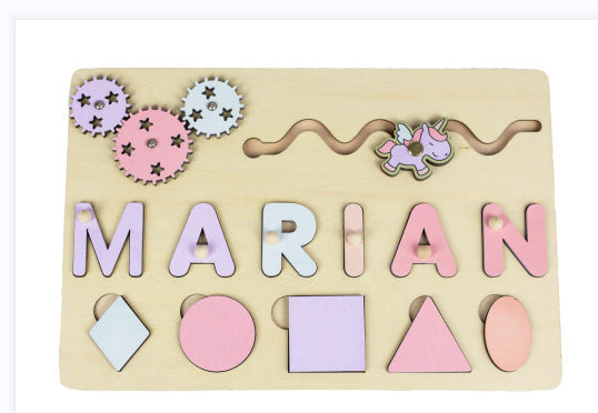 Custom Wooden Name Jigsaw Puzzle