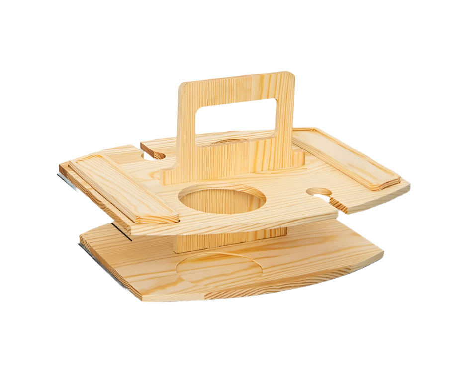 Compact Folding Wooden Table 36x31x26cm - Fesara