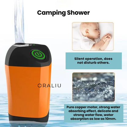 Compact Rechargeable Outdoor Shower Kit