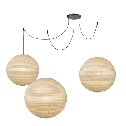 Unique Paper Globe Pendant Lamp 1-Light