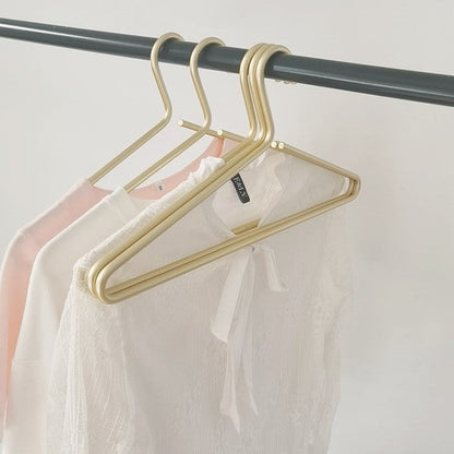 Durable Metal Coat Hanger in Matte Gold Finish