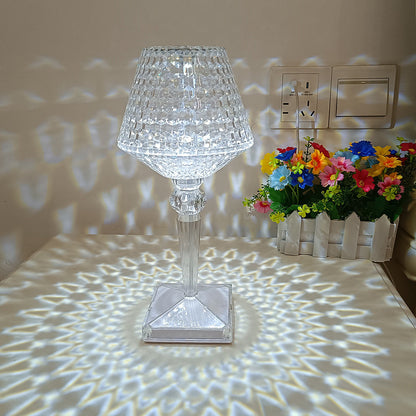 Romantic Floral Nightstand Table Lamp Soft Glow