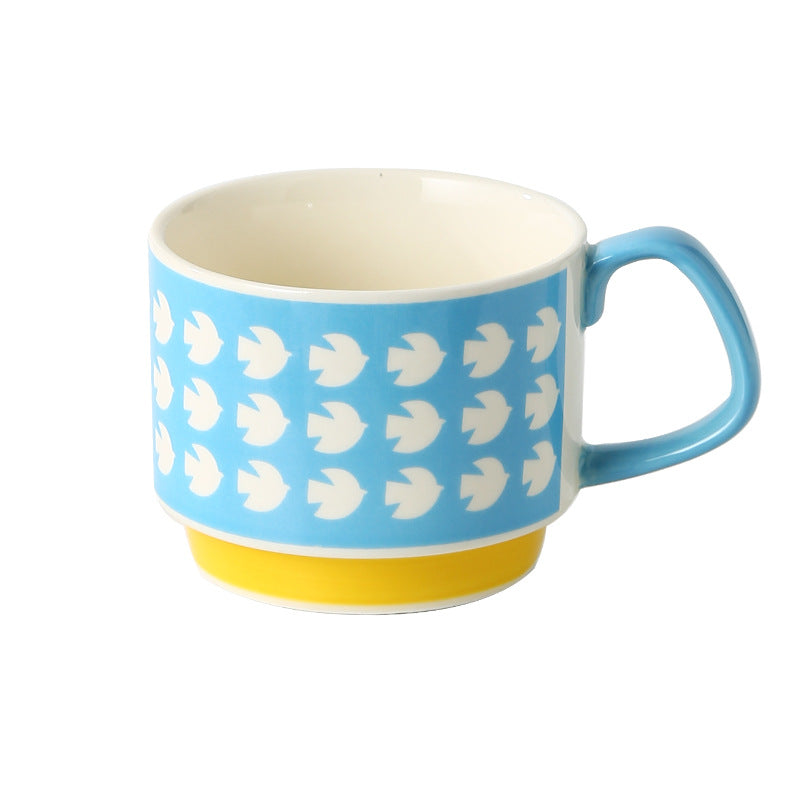 Colorful Printed Ceramic Coffee Mug