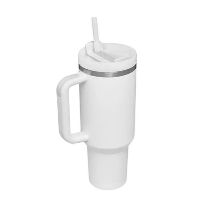 Large Insulated Cup with Lid and Straw