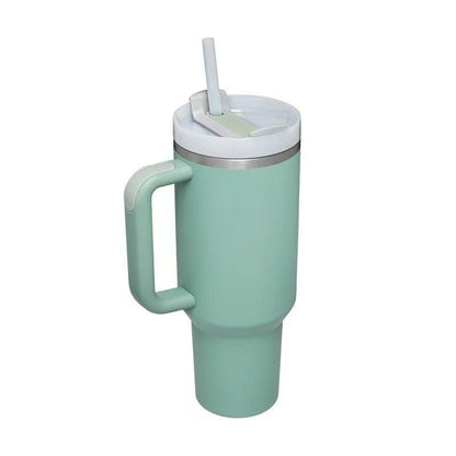 Large Insulated Cup with Lid and Straw