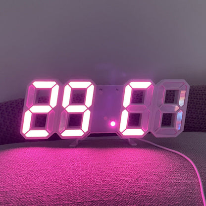 Modern LED Wall Clock Digital Display
