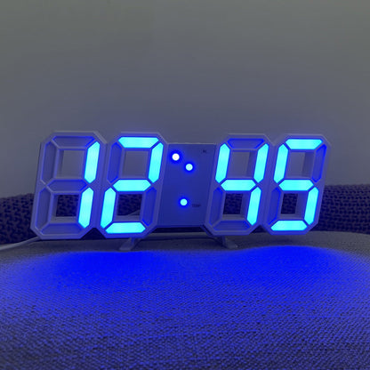 Modern LED Wall Clock Digital Display