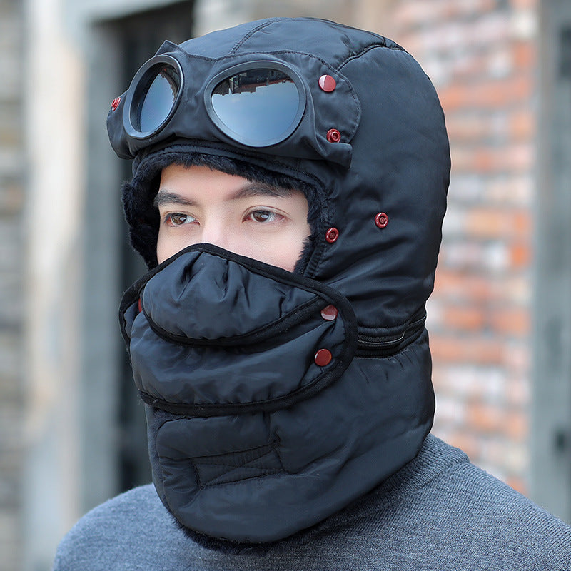 Warm Fleece Cycling Beanie Hat for Cold Weather
