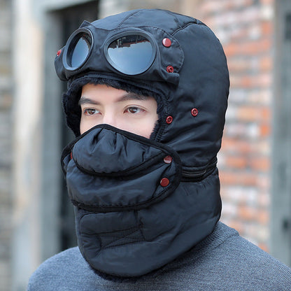 Warm Fleece Cycling Beanie Hat for Cold Weather