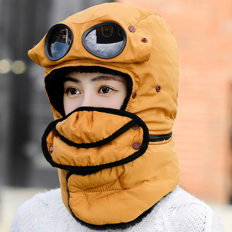 Warm Fleece Cycling Beanie Hat for Cold Weather