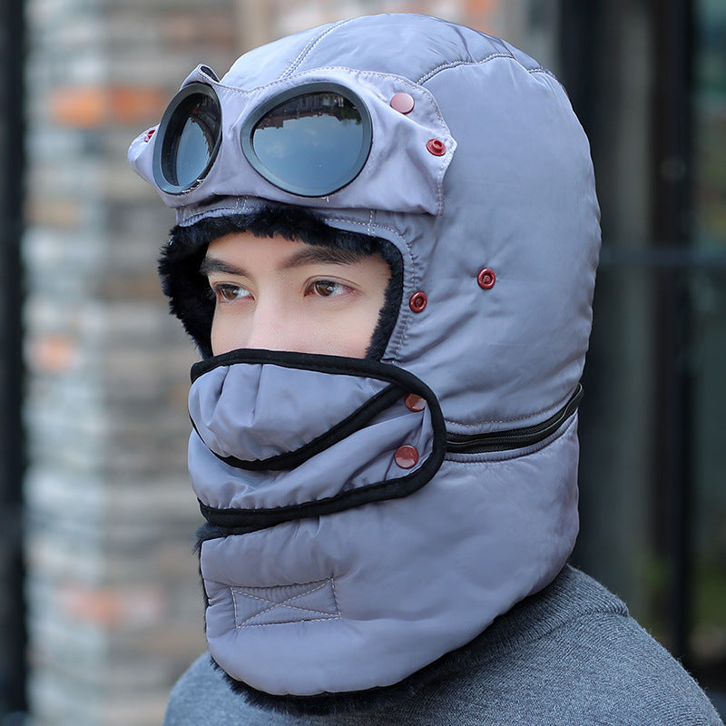 Warm Fleece Cycling Beanie Hat for Cold Weather