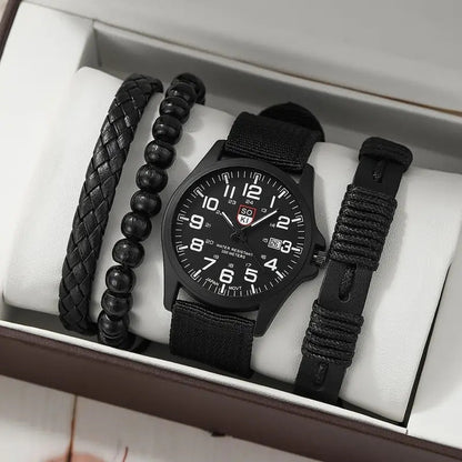 Stylish Leather Watch Set