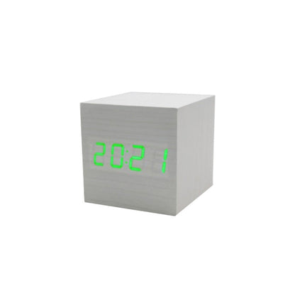 Compact Square LED Clock Thermometer