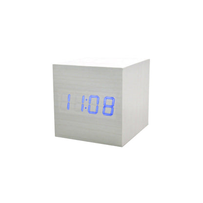 Compact Square LED Clock Thermometer