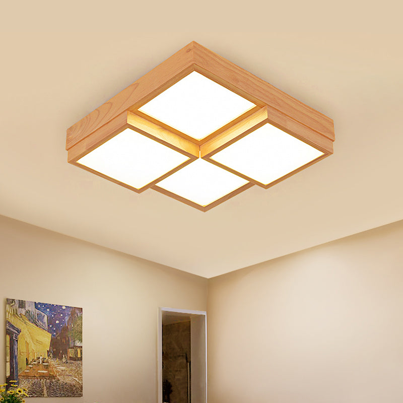 Rustic Wooden Pendant Lighting - Natural Wood Chandelier