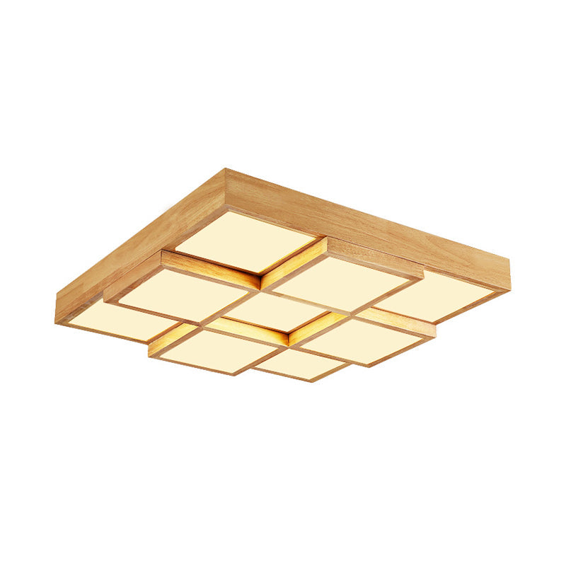 Rustic Wooden Pendant Lighting - Natural Wood Chandelier