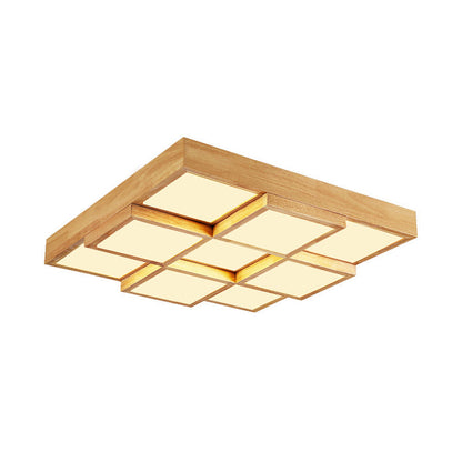 Rustic Wooden Pendant Lighting - Natural Wood Chandelier