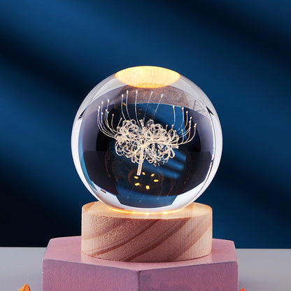 Colorful Crystal LED Bedside Lamp