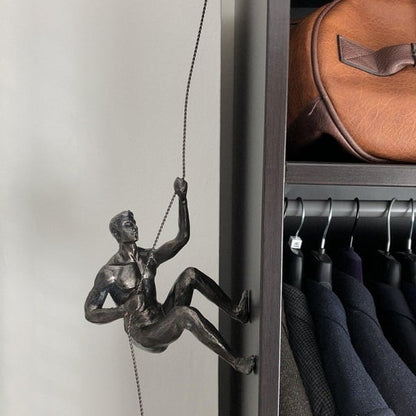 Metal Climber Figurine Decoration