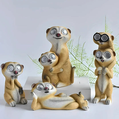 Colorful Solar Meerkat Garden Lights
