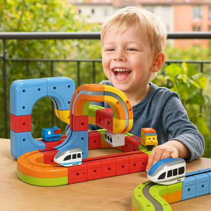 Fun Kids Magnetic Train Track Toy