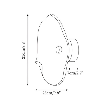 Round Glass Mounted Lamp