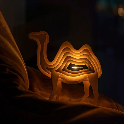 Handcrafted Woodland Animal Table Lamp