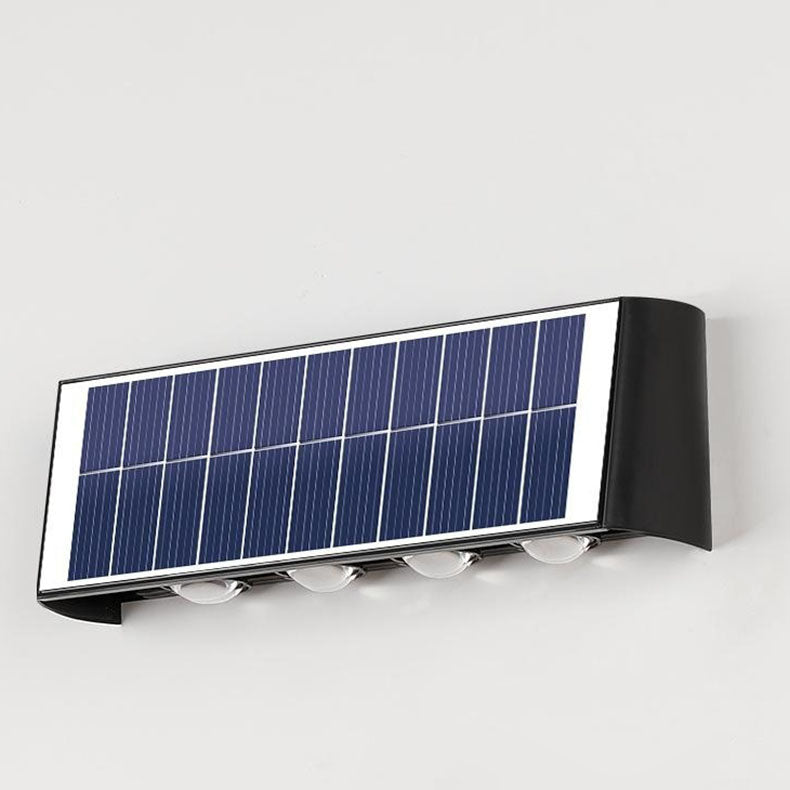 Outdoor Solar LED Wall Light Waterproof Rectangle Lamp