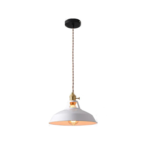 Retro Chic Metal Pendant Lamp for a Warm Glow