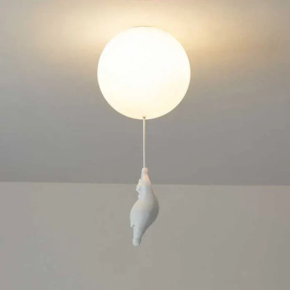 Cute Kids Cloud Lamp with Teddy Bear Design