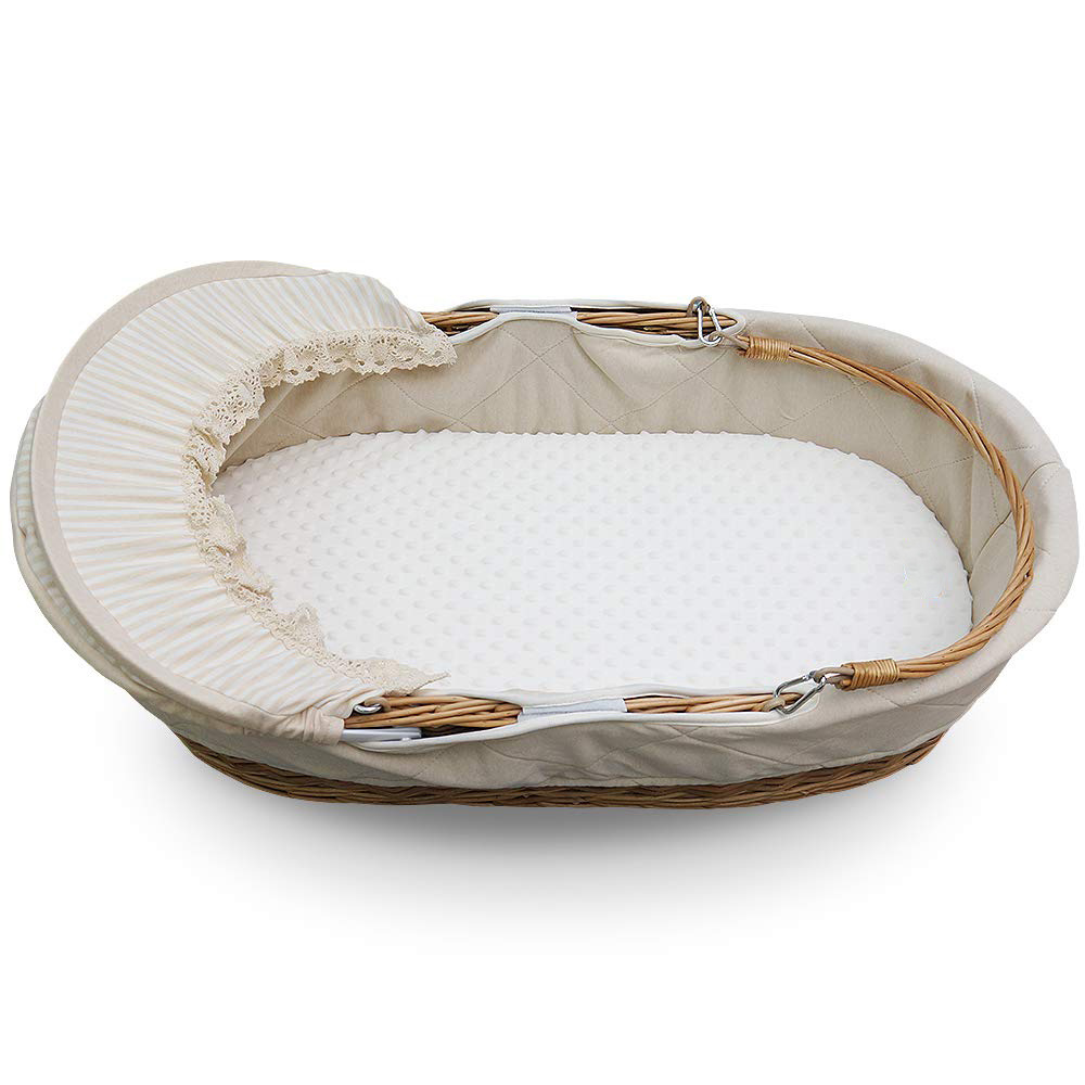Cute Baby Moses Basket Mattress Protector