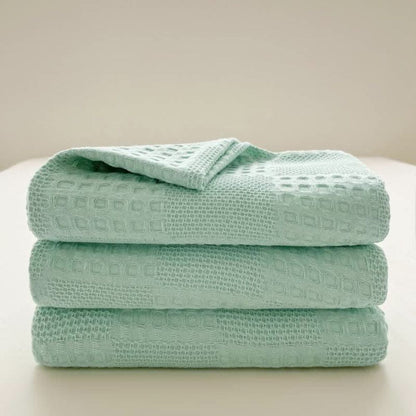 Soft Waffle Weave Cotton Blanket