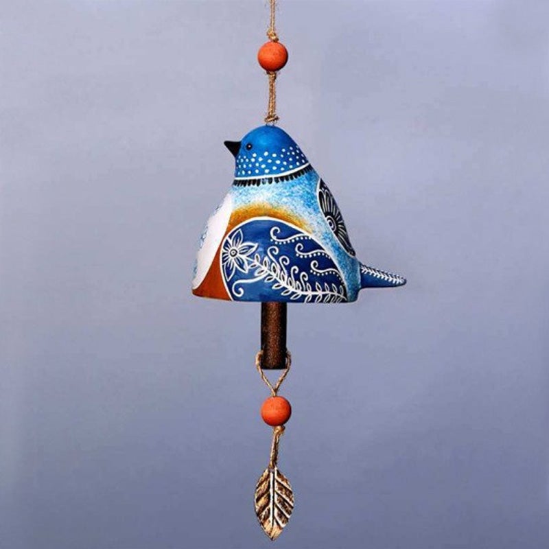 Delicate Silver Tone Bird Wind Chimes