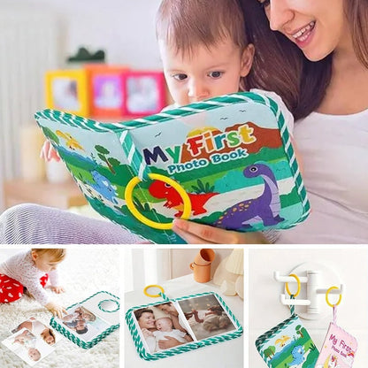 Baby First Photo Album with Shatterproof Mirror