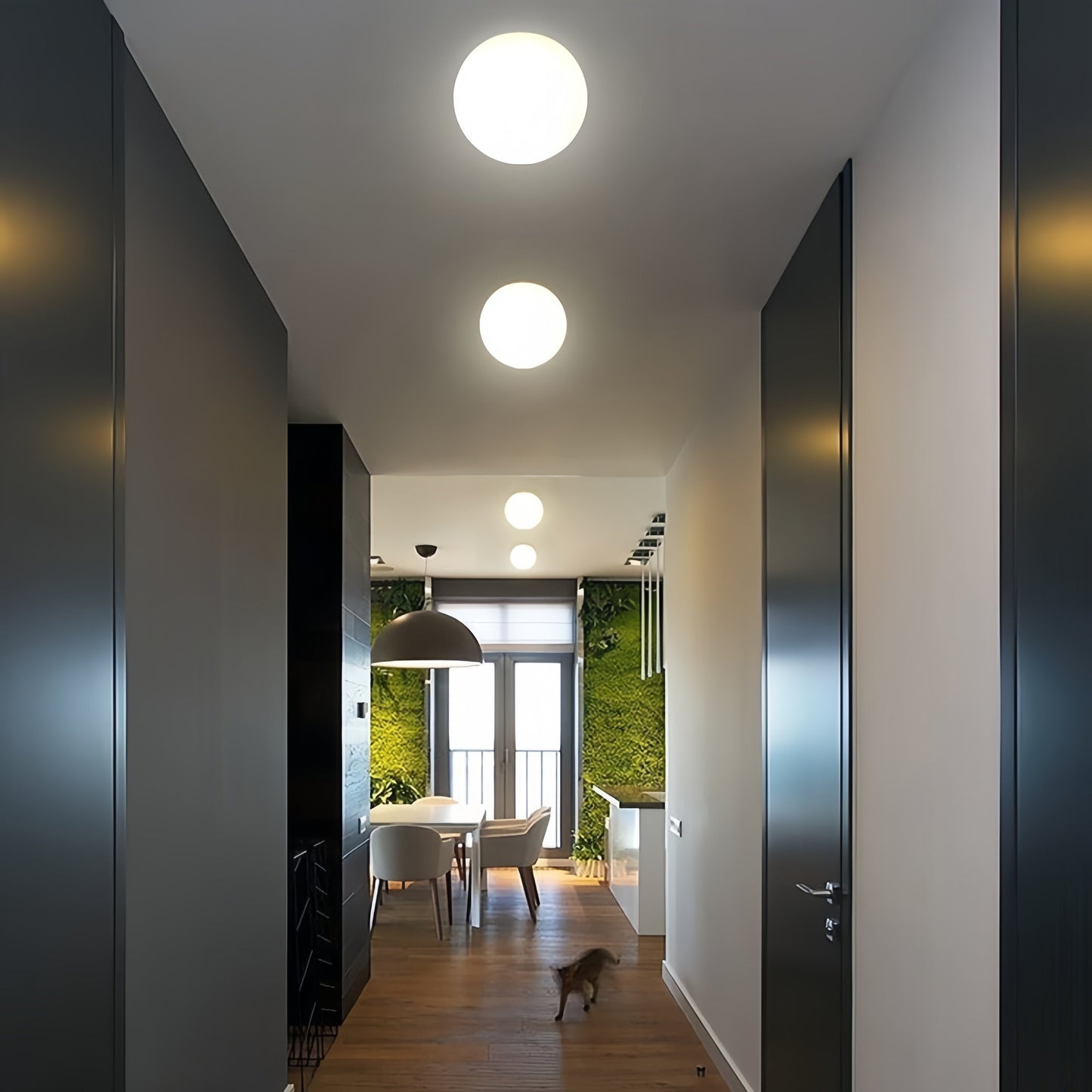 Modern Round Ceiling Light Fixture Flush Mount Design