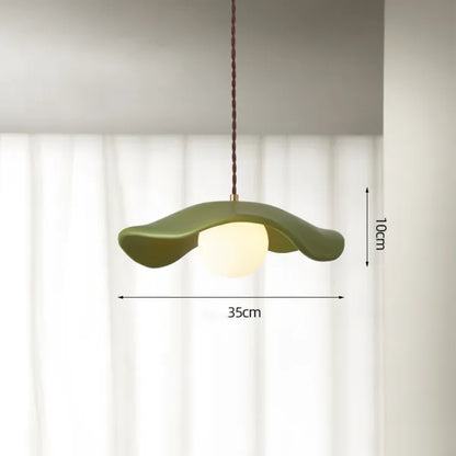 Elegant Natural Leaf Hanging Lamp
