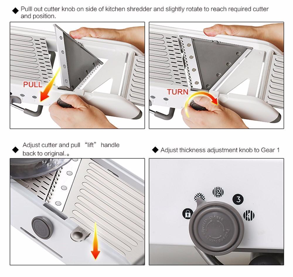 Multi Functional Mandolin Food Slicer