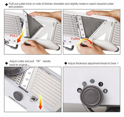 Multi Functional Mandolin Food Slicer
