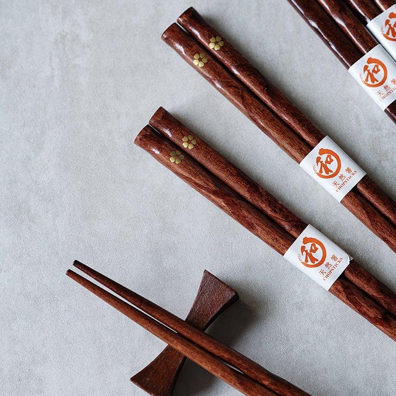 Traditional Japanese Wooden Chopstick Set